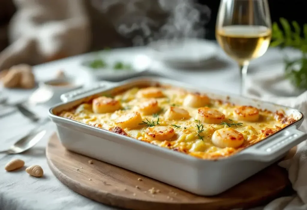 Gratin poireaux–Saint-Jacques : facile à préparer, mais digne d’un vrai repas de fête