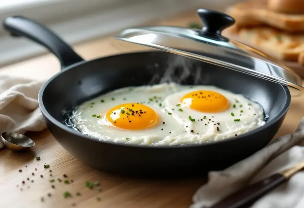 J’ai remplacé l’huile et le beurre dans mes œufs frits : un plat plus léger mais tout aussi gourmand