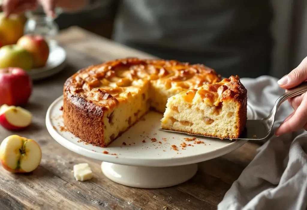 Julie Andrieu révèle la recette de son gâteau aux pommes favori « bien meilleur qu'une simple tarte »