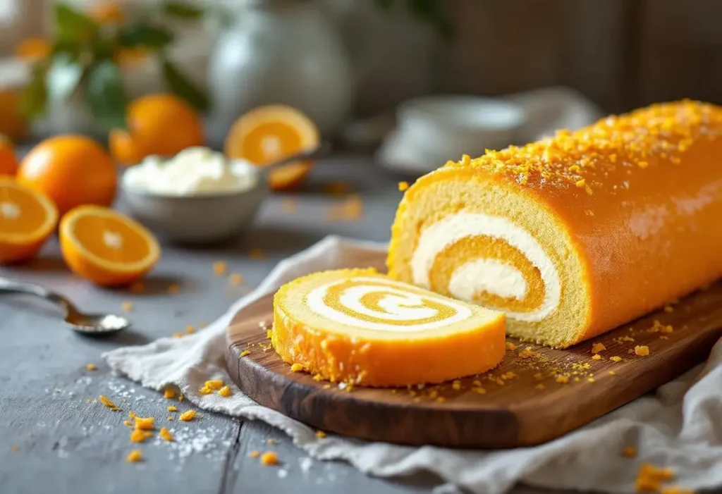 Torta de laranja : le roulé portugais à l’orange, ultra moelleux et prêt en 15 min
