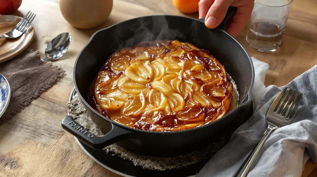 Ce gâteau moelleux aux pommes sans four va te sauver (prêt en 10 min à la poêle)