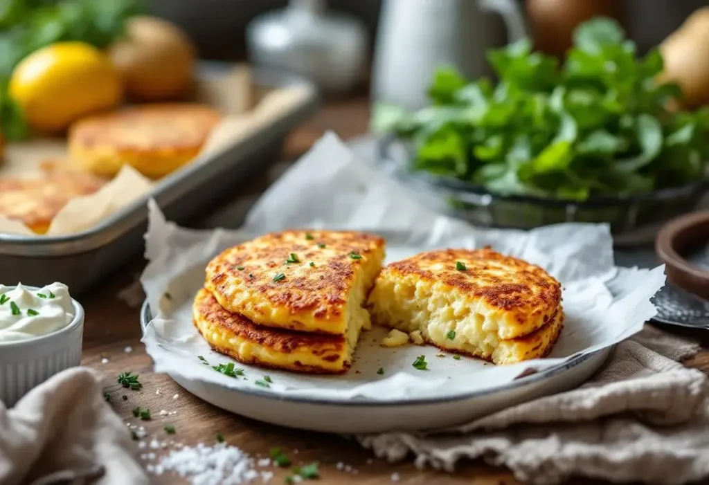 « Je les fais en 10 minutes pour toute la famille » : mes galettes de pommes de terre crousti-dorées au four, beaucoup plus légères que des frites