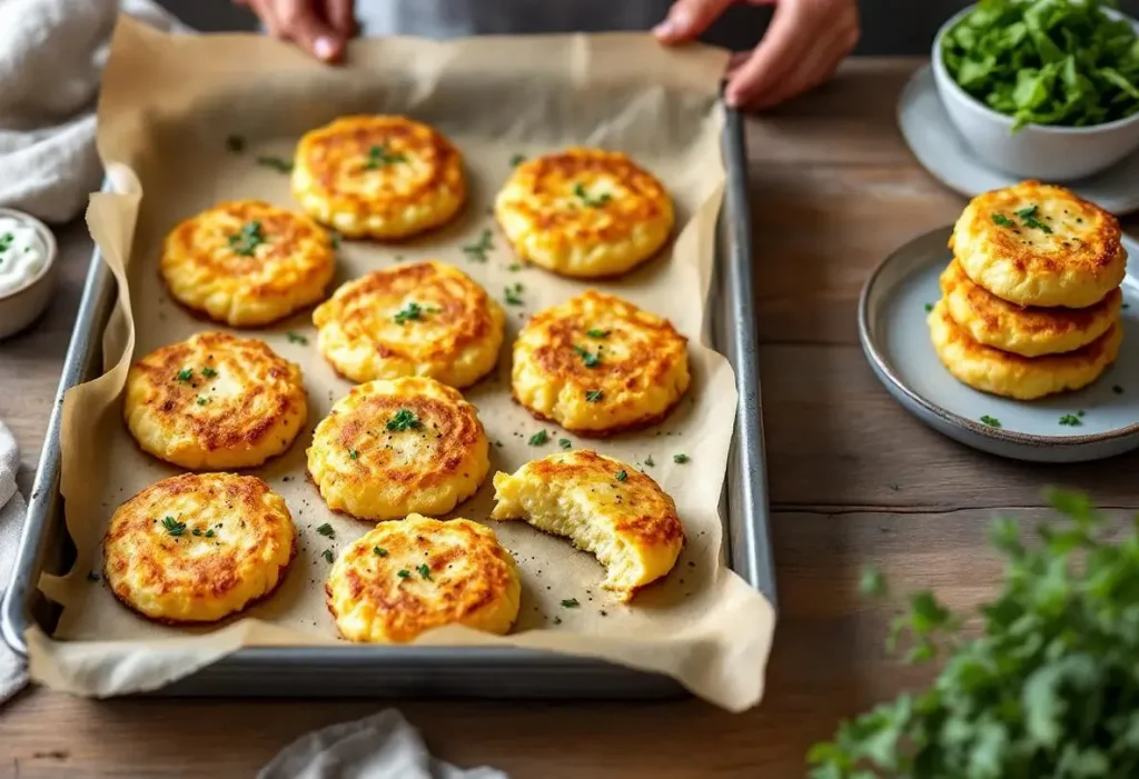 « Je les prépare en 10 minutes pour toute la famille » : mes galettes de pommes de terre crousti-dorées au four, bien plus légères que des frites
