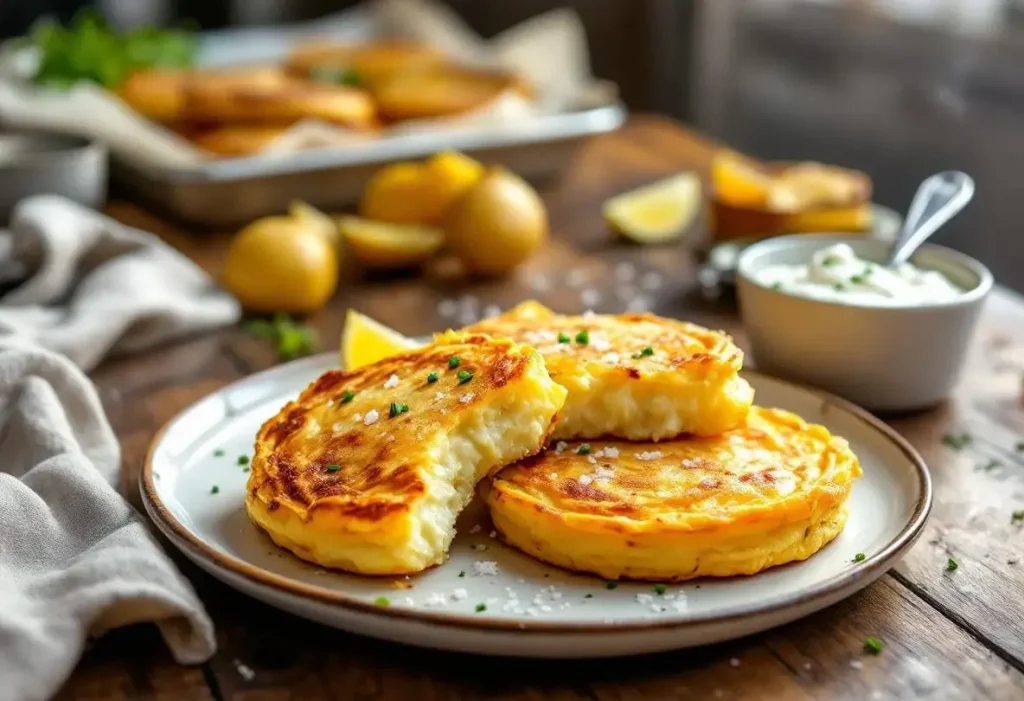 « Prêtes en 10 minutes pour toute la famille » : mes galettes de pommes de terre crousti-dorées au four, bien plus légères que des frites