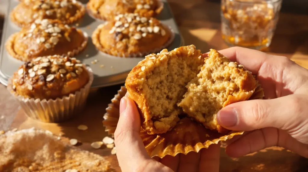 Adieu le beurre dans mes gâteaux : je le remplace par un ingrédient du placard pour des muffins avoine-pomme ultra moelleux