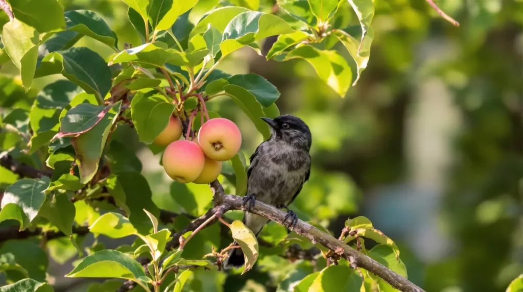 Ces 8 arbres fruitiers hybrides à fleurs, encore rares dans nos jardins, attirent une nuée d’oiseaux sans mangeoires