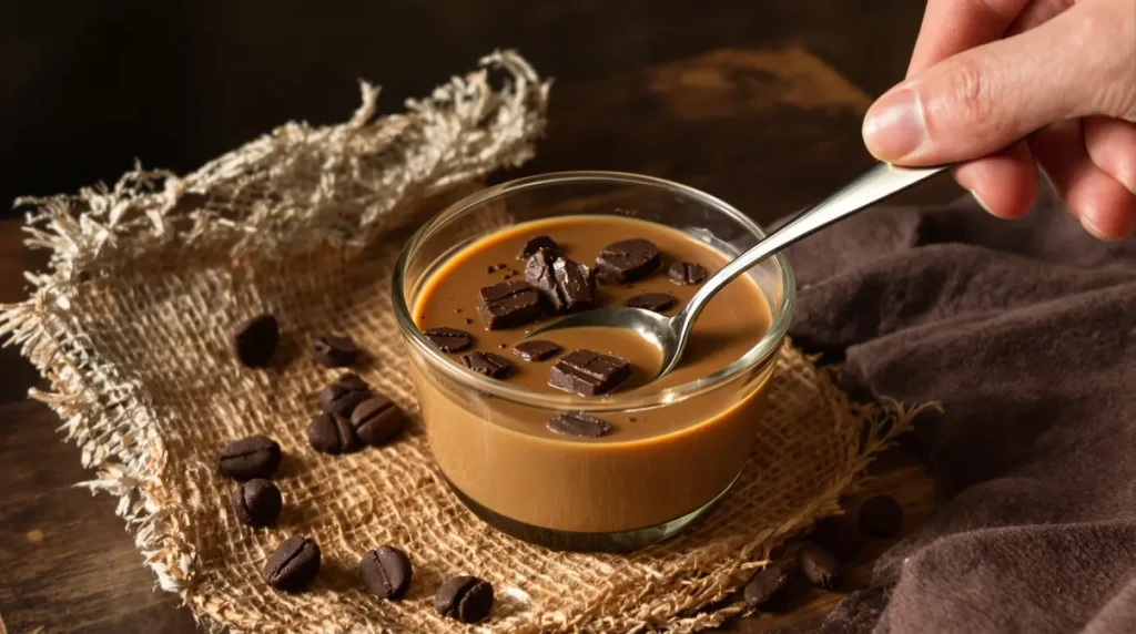 J’ai troqué les flans et mousses du commerce pour cette crème dessert au café maison : onctueuse, sans œufs et très simple à faire !