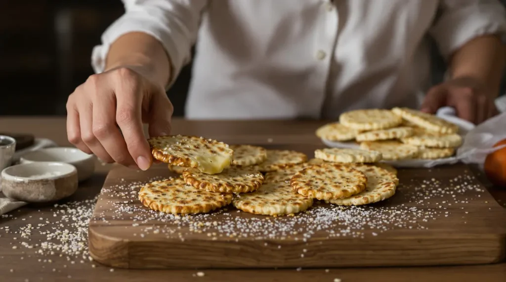 « Je les prépare en 10 minutes pour l'apéro » : mes crackers maison croustillants au fromage et graines dorées, bien plus savoureux que les industriels