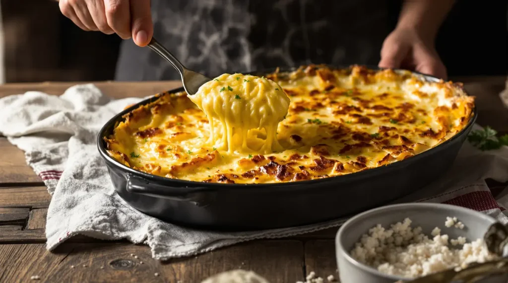 Oubliez la béchamel : cette sauce que les chefs adorent sublime le gratin !