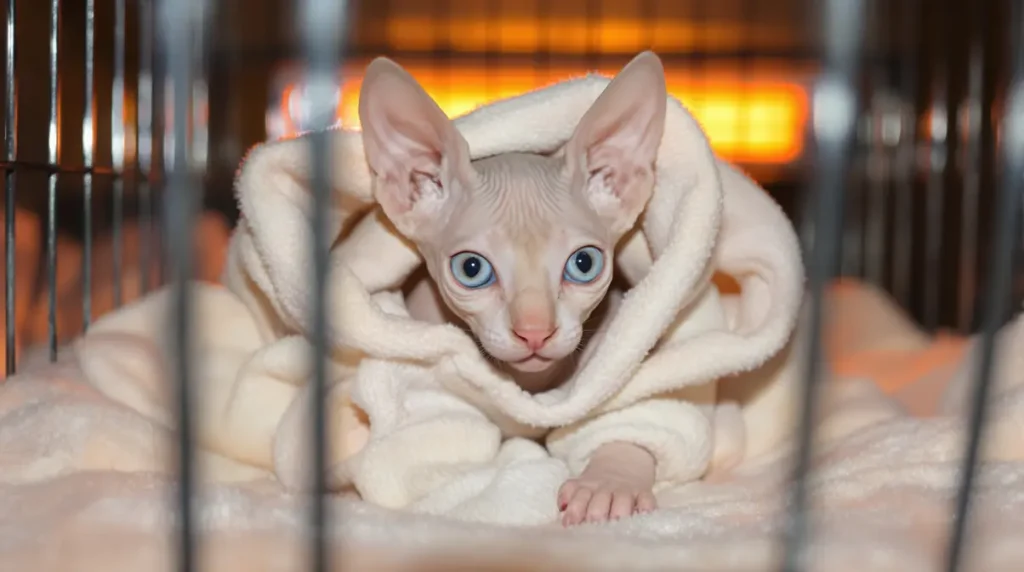 Un chaton nu d'un refuge avait toujours froid : ses sauveteurs ont trouvé une solution aussi adorable qu’inattendue