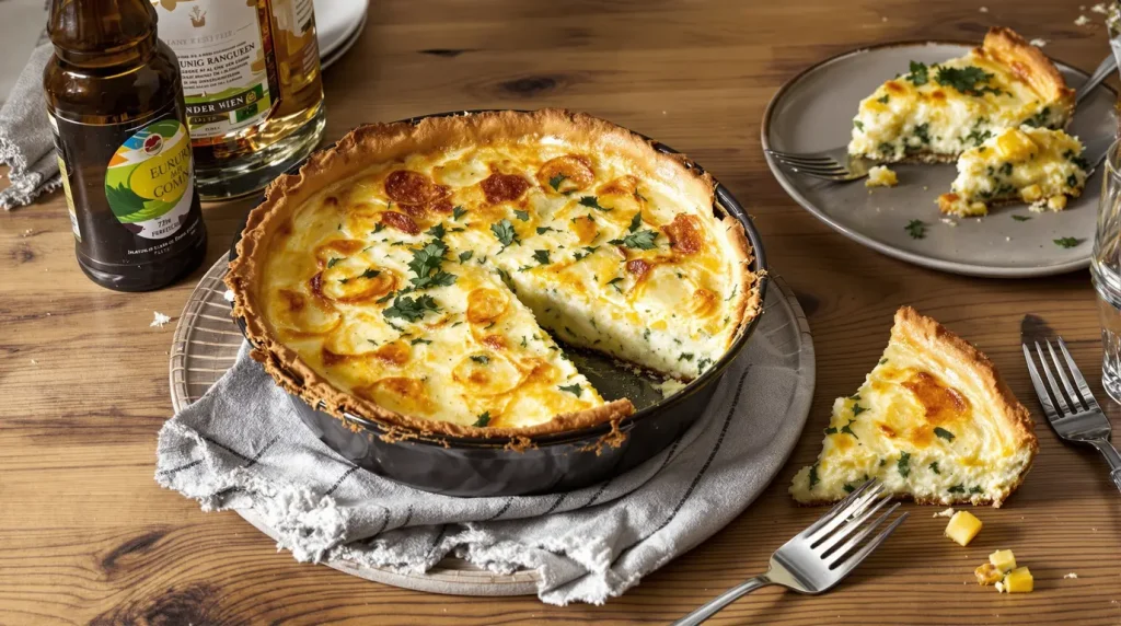 « J'ai remplacé la pâte par un ingrédient tout simple » : ma quiche poireaux-chèvre n'a jamais été aussi fondante