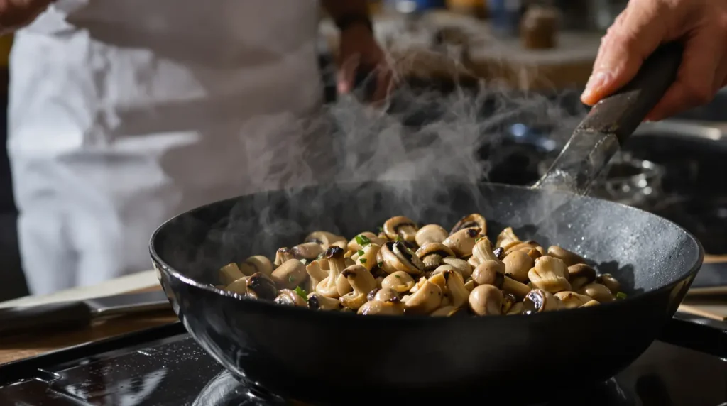 « Ne les touchez surtout pas » : la règle d'Étchebest pour des champignons caramélisés qui a transformé ma façon de cuisiner